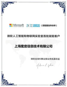 蜜度信息攜手微軟人工智能與物聯網實驗室，共啟AI應用軟件開發新篇章